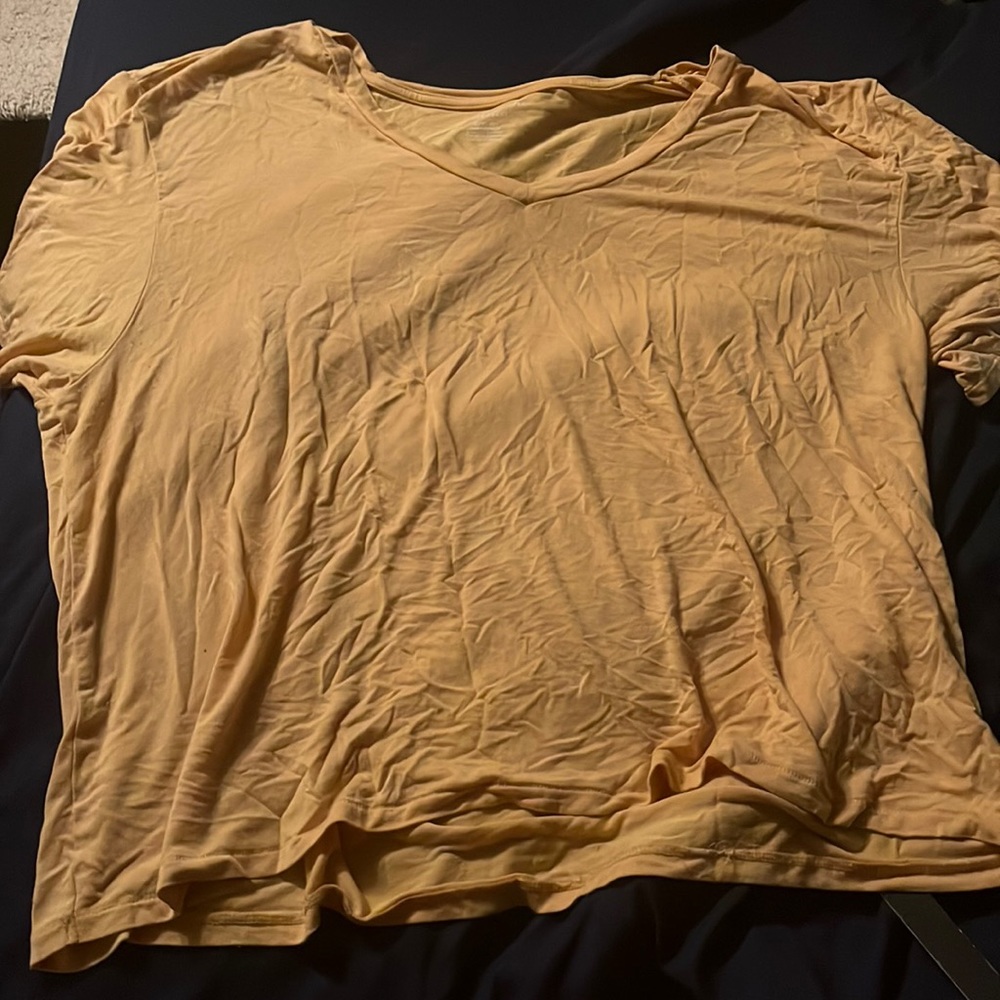 American eagle yellow flowy top